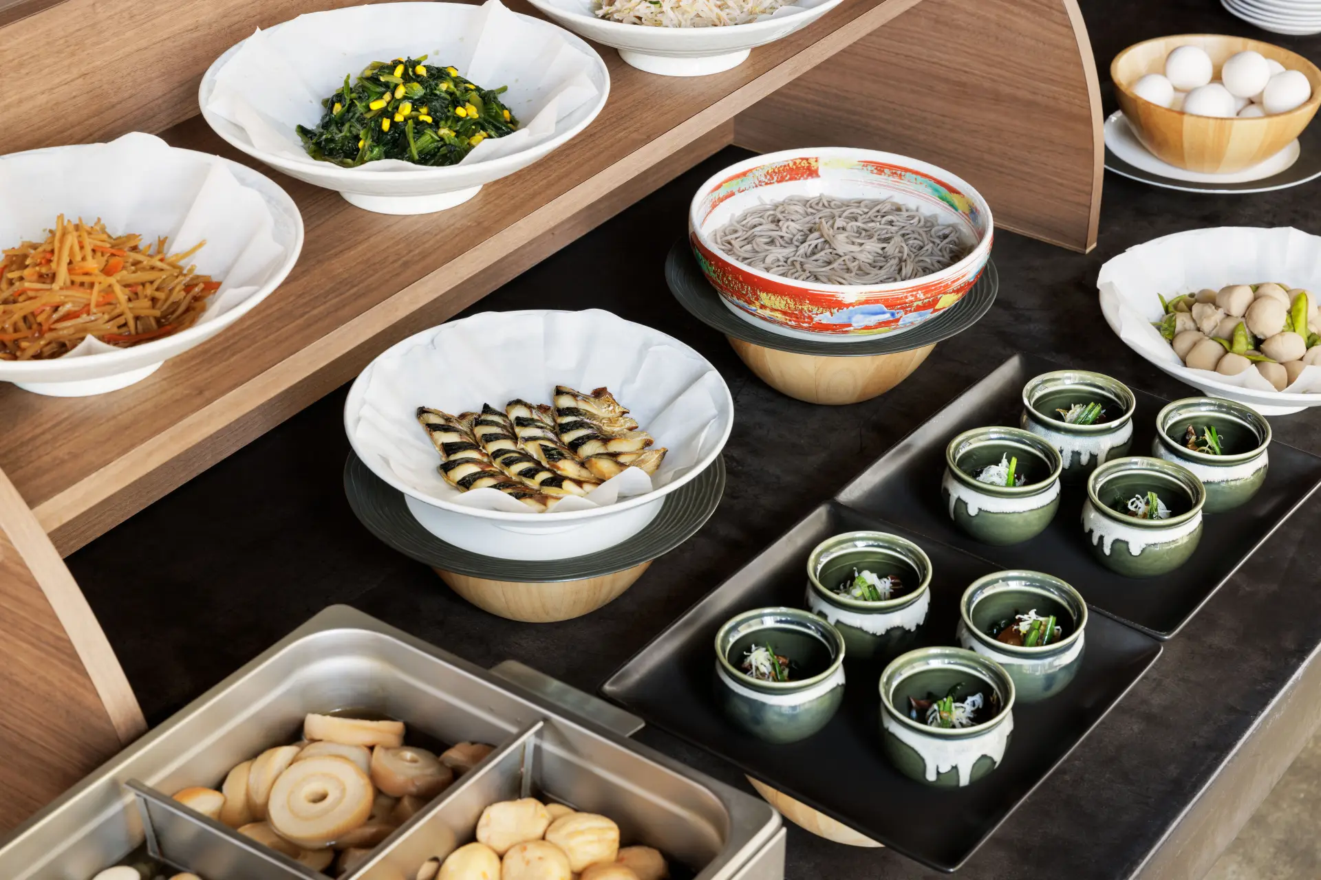 A breakfast buffet where you can enjoy Kanazawa gourmet food