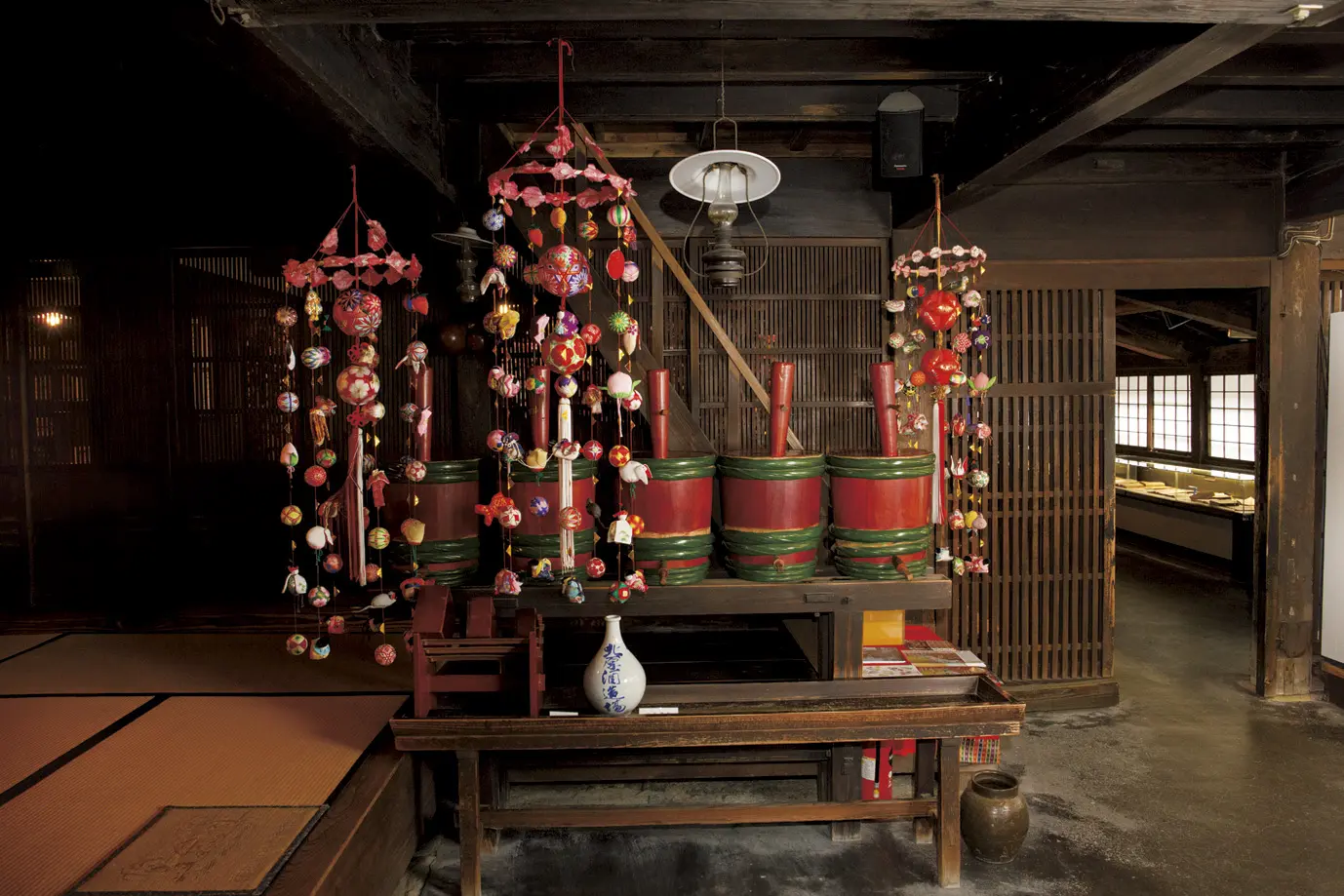 当時の街の人が使用していた生活道具を見ることができる