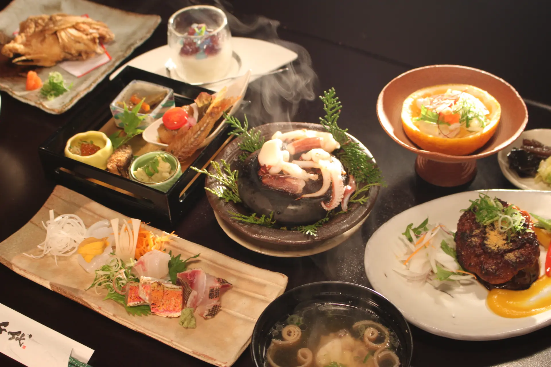 板長自慢のコース料理