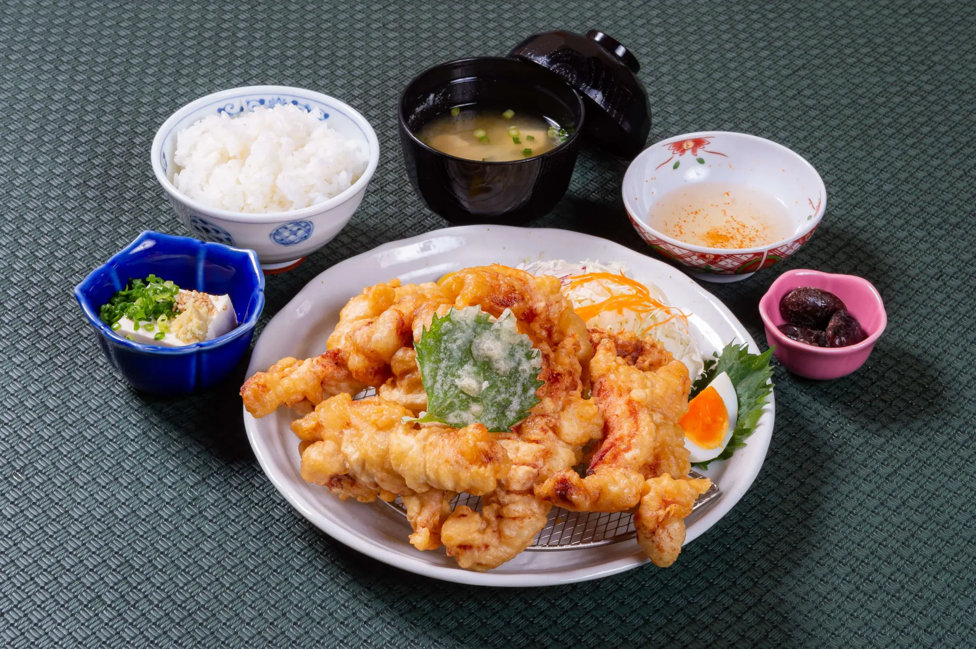 大分名物の「鳥天定食」