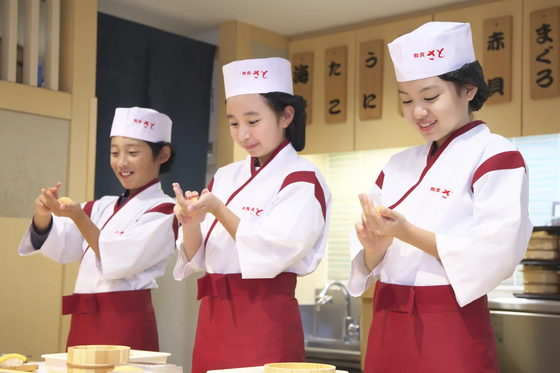 At the Sushi Shop, you can try authentic sushi making while learning artisan techniques.