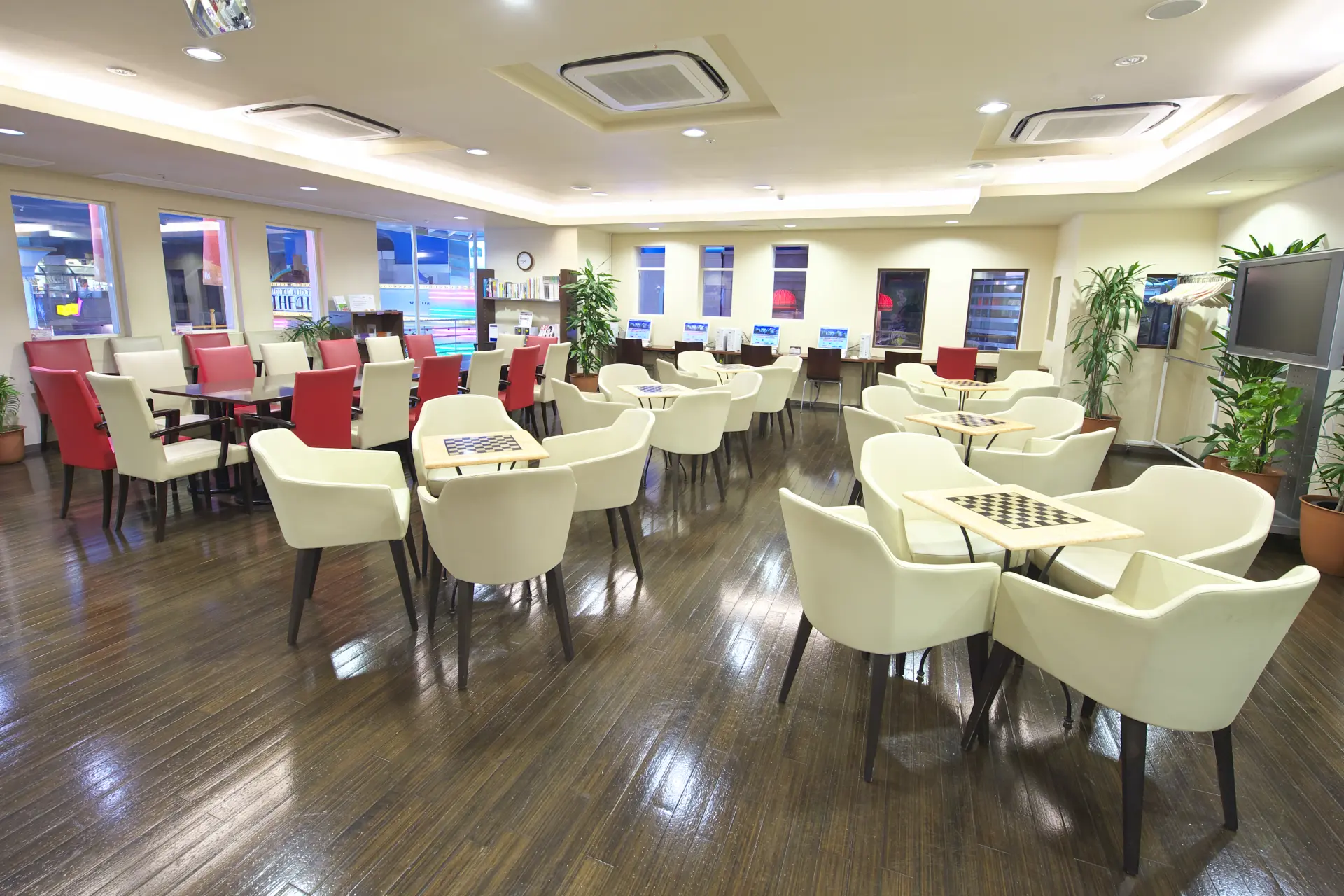 A dedicated lounge where guardians can relax