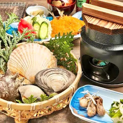 能登の海の恵みを贅沢に楽しむ「浜焼きコース」