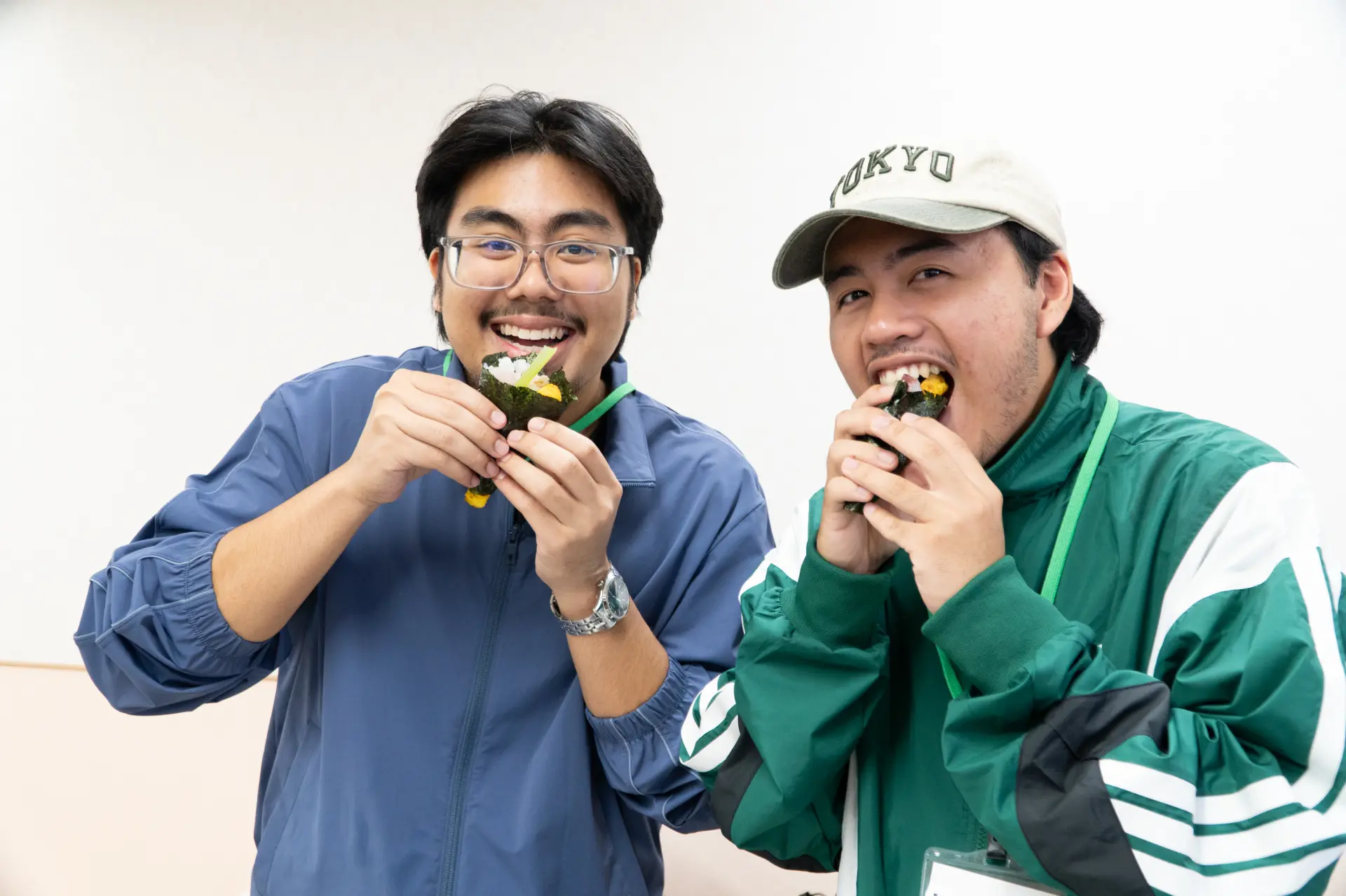 參加者分享「山葵和小松菜的搭配也很搭！」