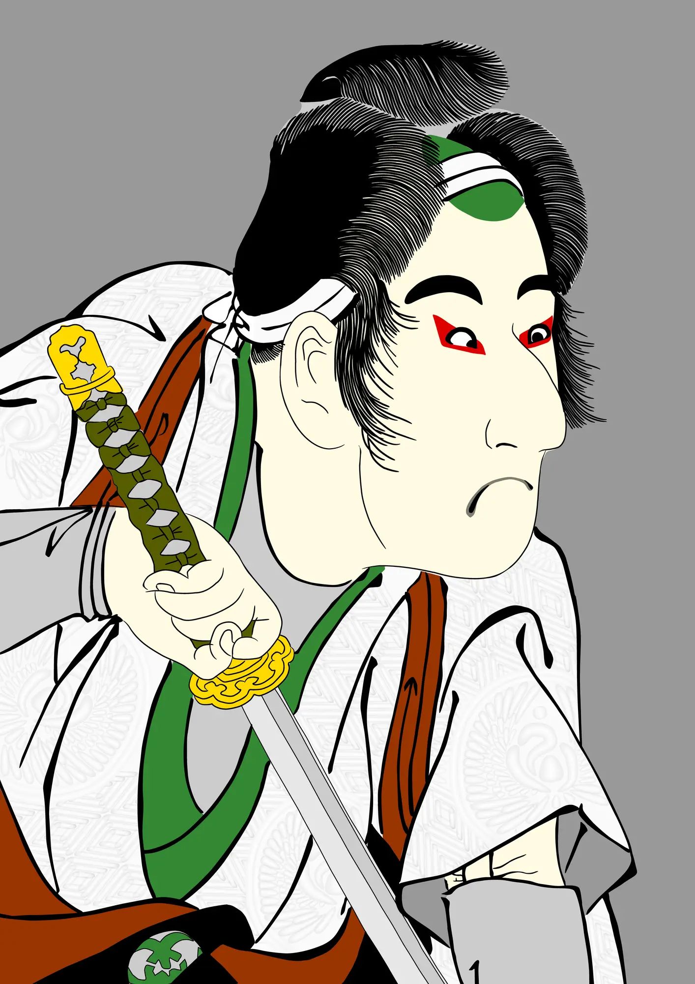 東洲斎写楽　二代目坂東三津五郎の石井源