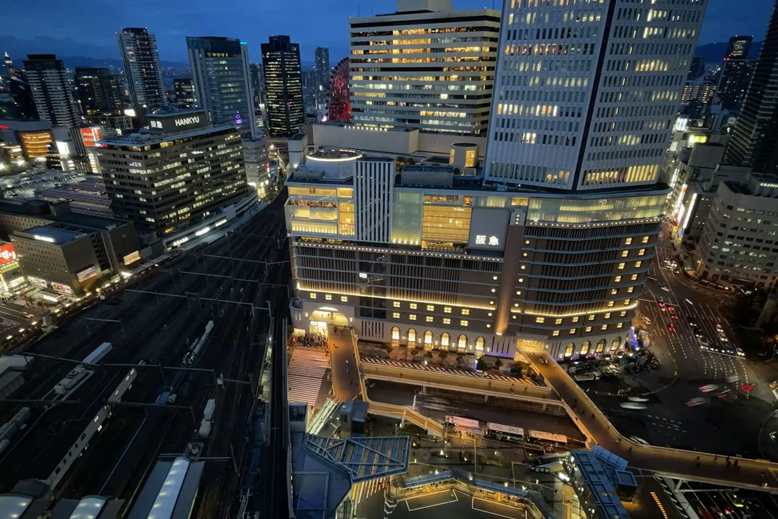 眺めのよい部屋を指定して宿泊したので、部屋からも都会の景色を堪能