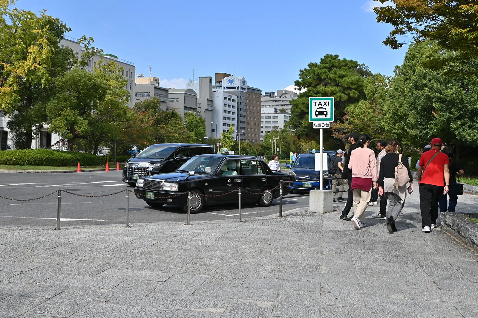 大阪城にもタクシー乗り場がある