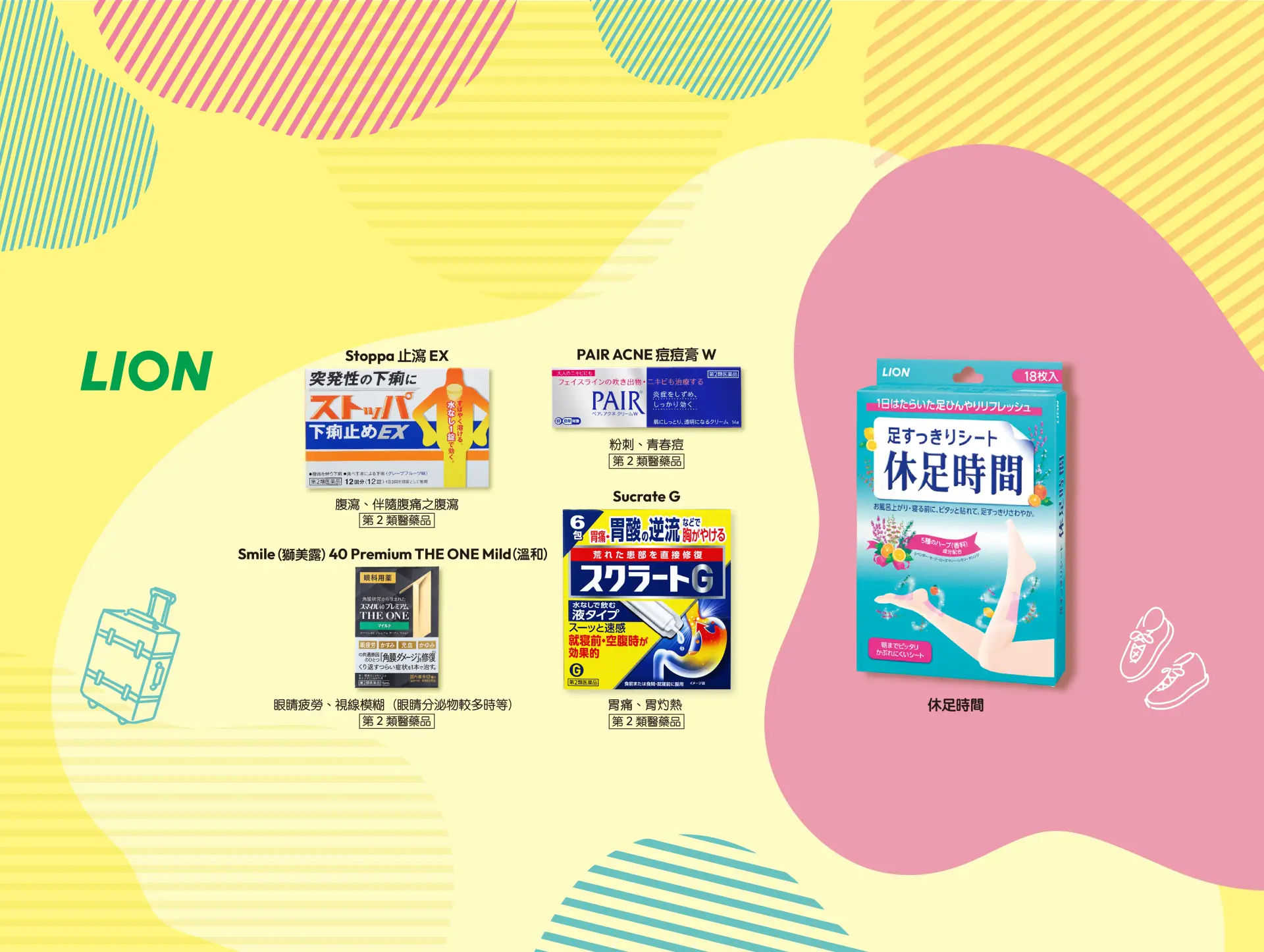 應對旅途或日常的疲勞與不適！日本「獅王（LION）」推薦商品5選