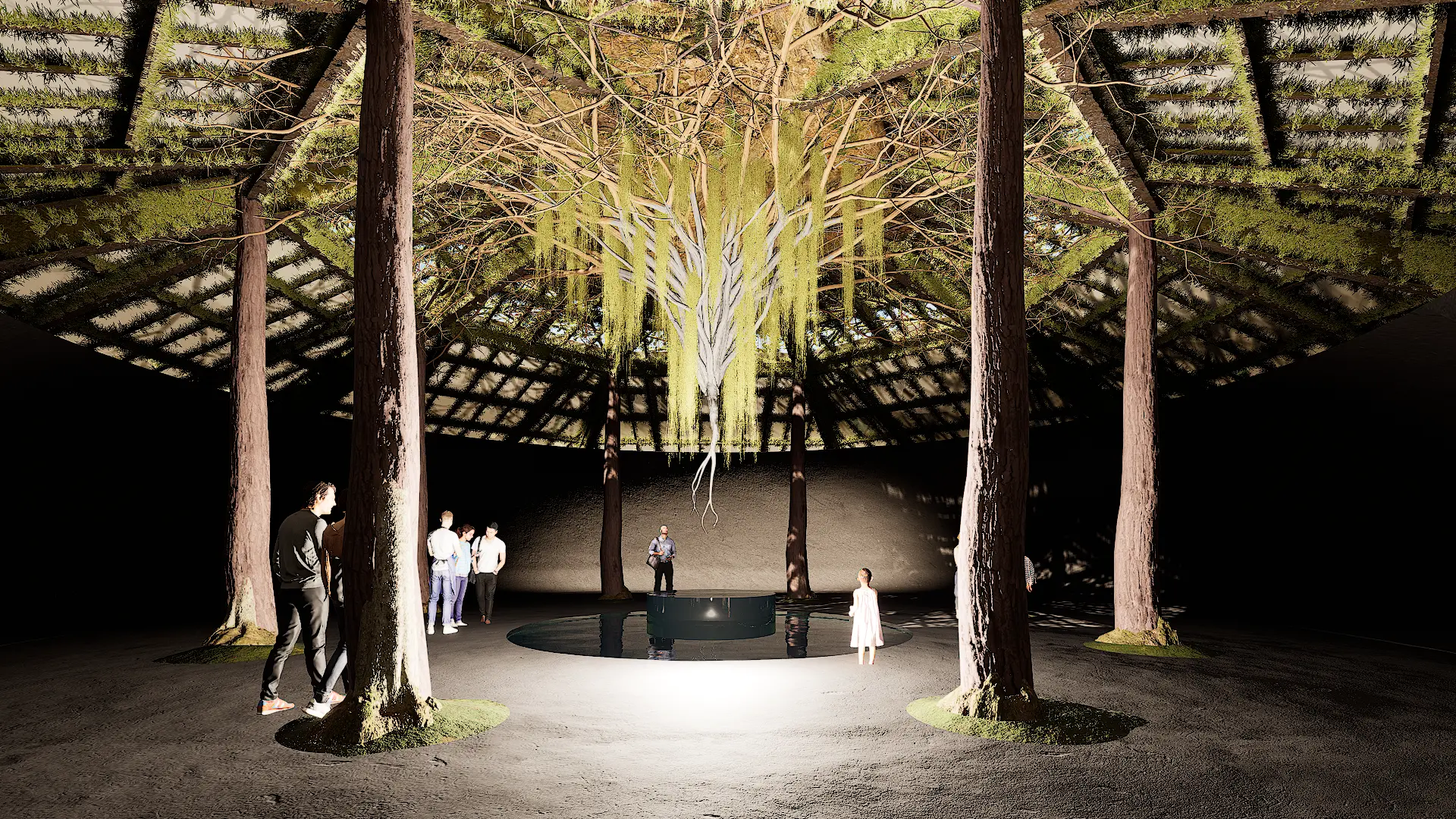 館内の完成イメージ