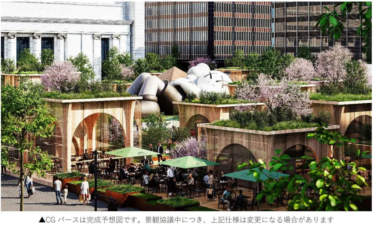 「YURAKUCHO PARK」の完成予想図