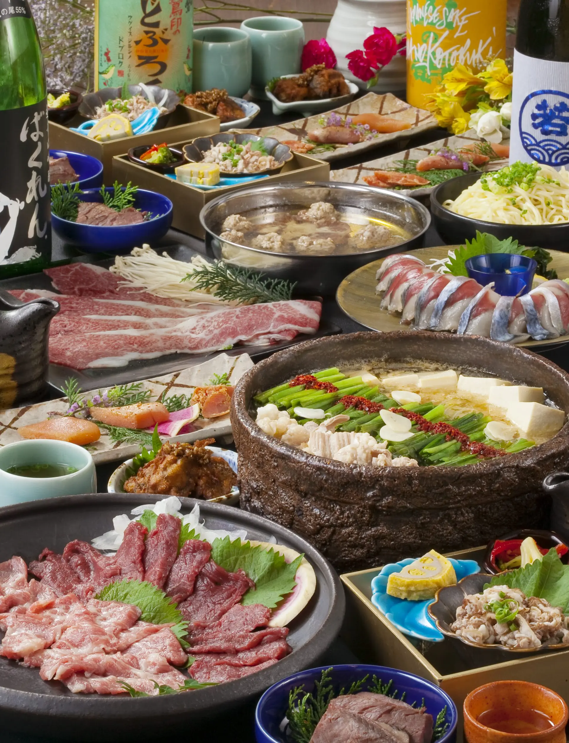 囊括九州・博多名物料理的豐富套餐內容