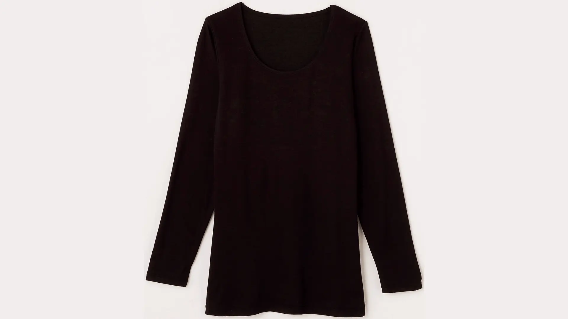 Ladies FIBER HEAT Moist Inner (เสื้อแขนสามส่วน คอวี)