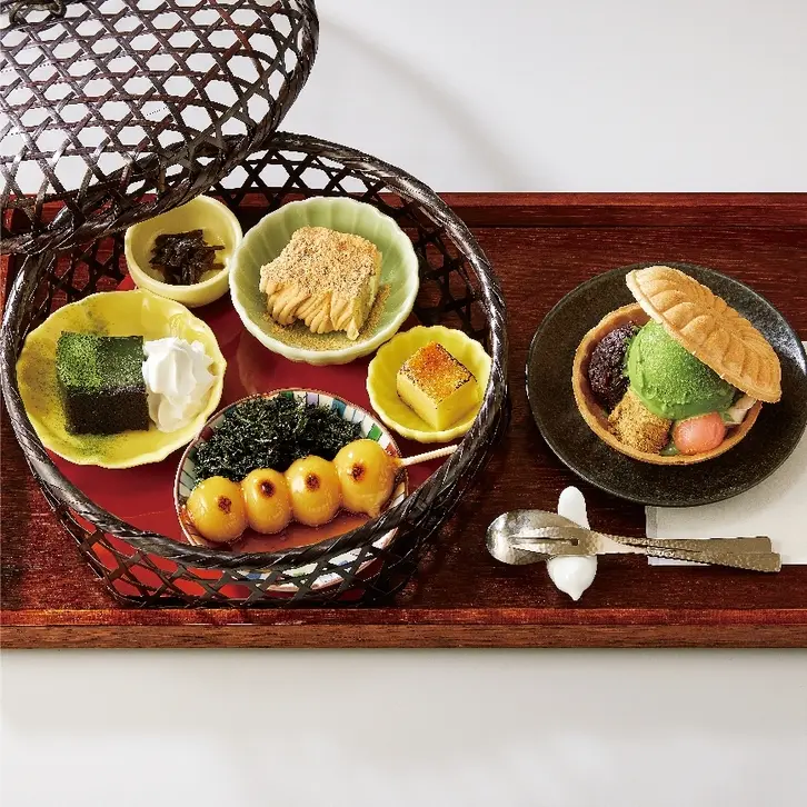 匯集五種日式甜點的「和風下午茶」