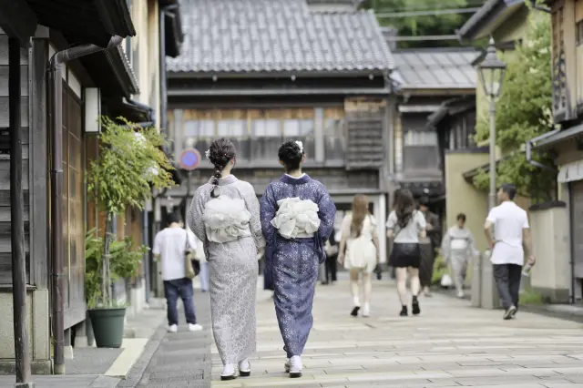 保留江戶時代街景的金澤