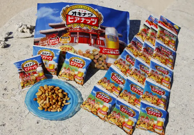 使用啤酒酵母製作的「沖繩啤酒堅果」