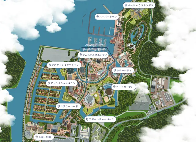 豪斯登堡園區地圖