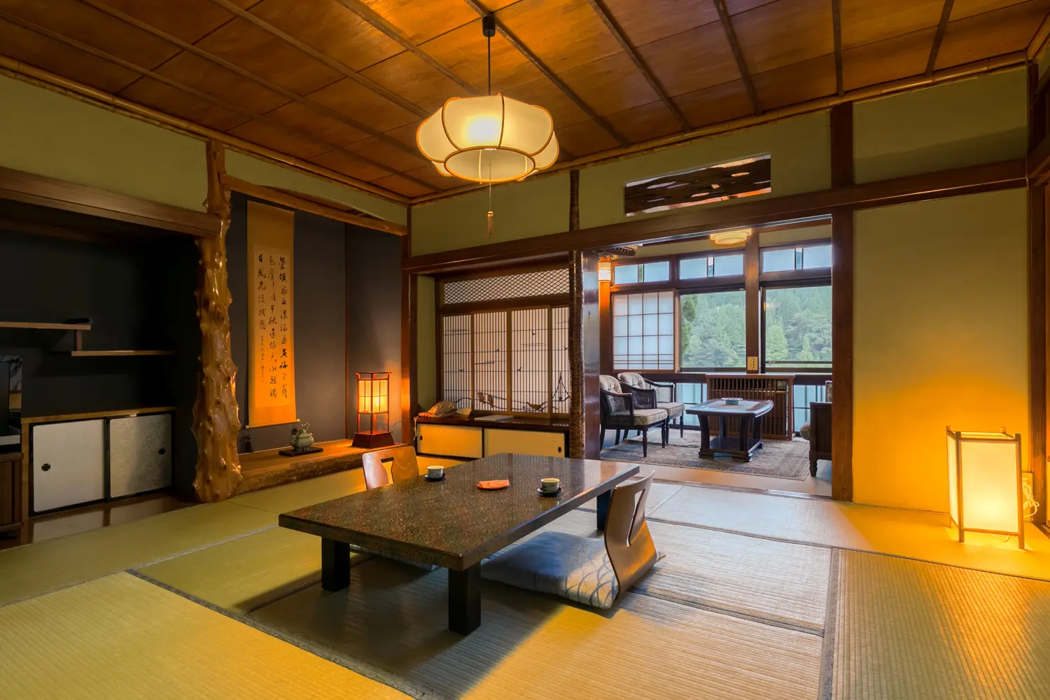 宮大工が手がけた客室