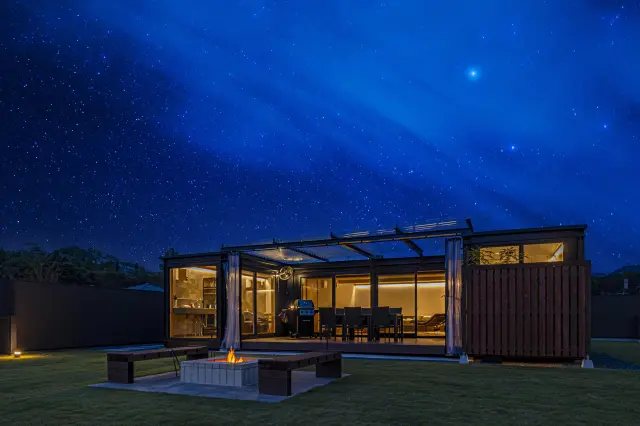 夜には満天の星空を鑑賞できる