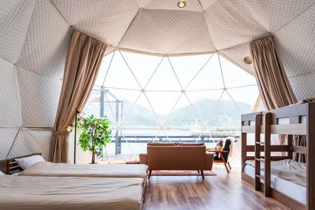 北欧風のオーシャンビュードームテント「Helsinki」