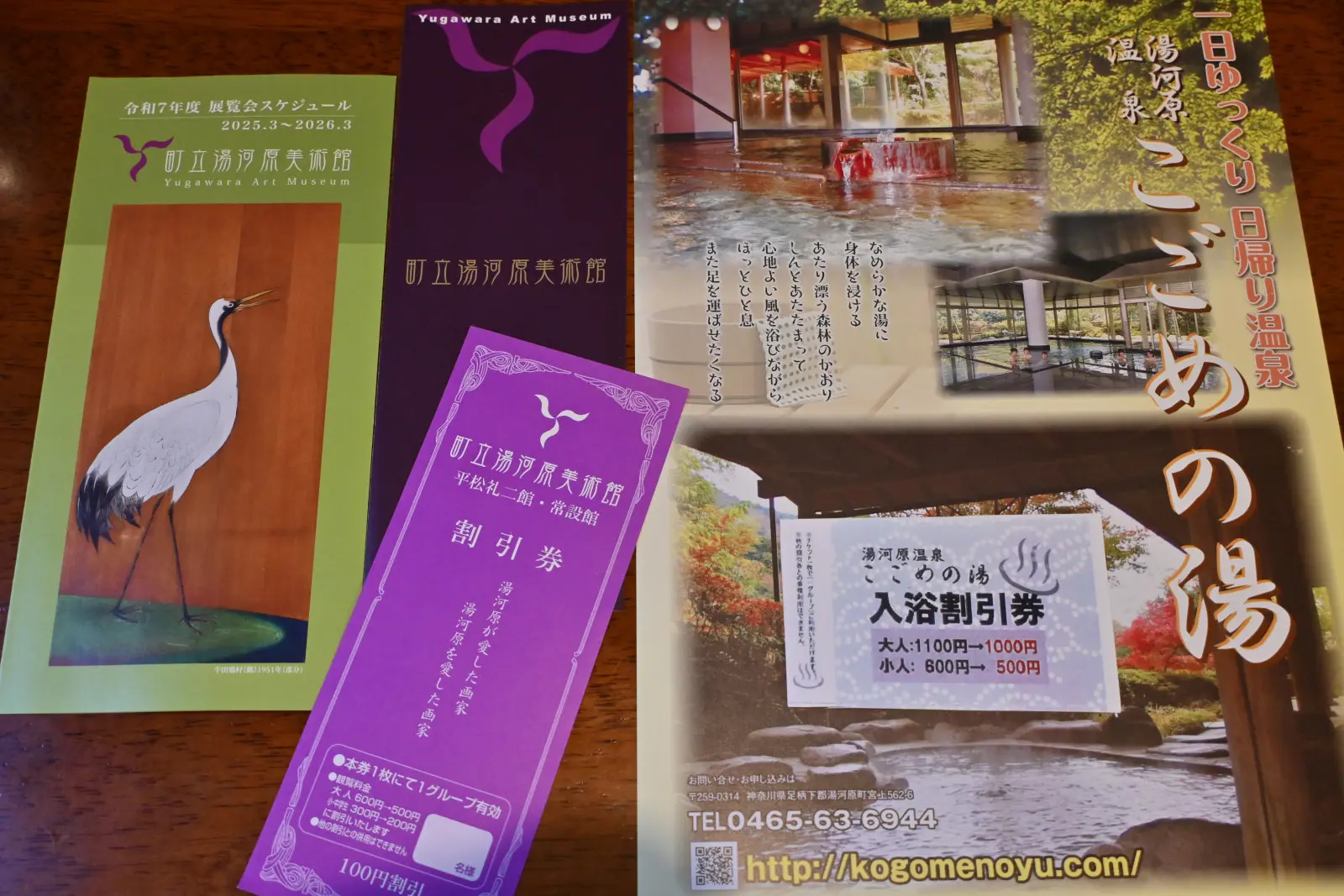 観光資料が豊富で、入場割引券も入手できる