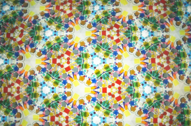 万華鏡の作り出す模様