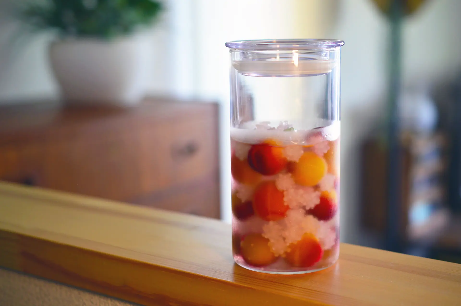 すっかり砂糖が溶け、熟成が進む