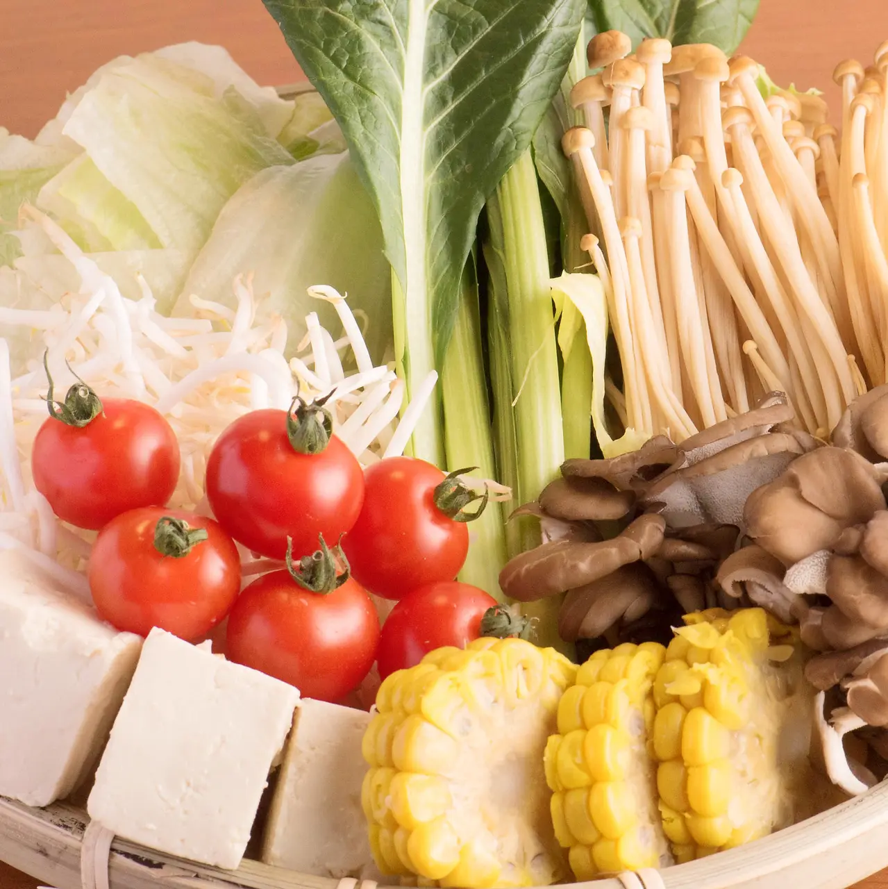 豐富的蔬菜讓營養更均衡