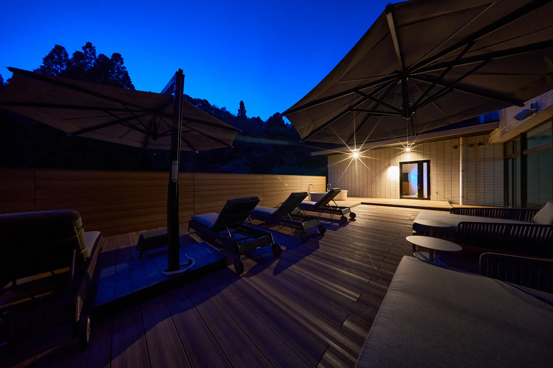 サウナで温まった体をととのわせる水風呂を完備