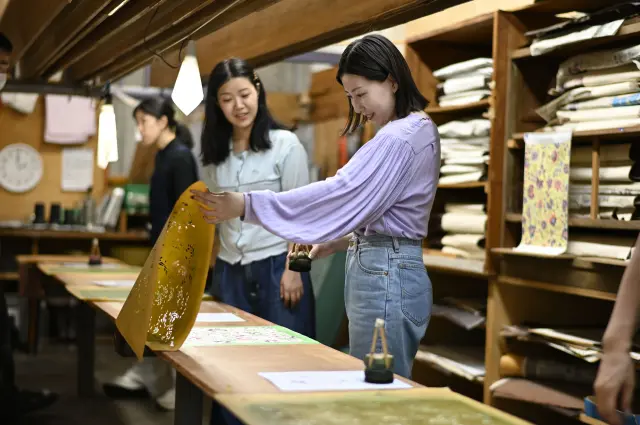 型紙圖樣的細膩程度讓人感動