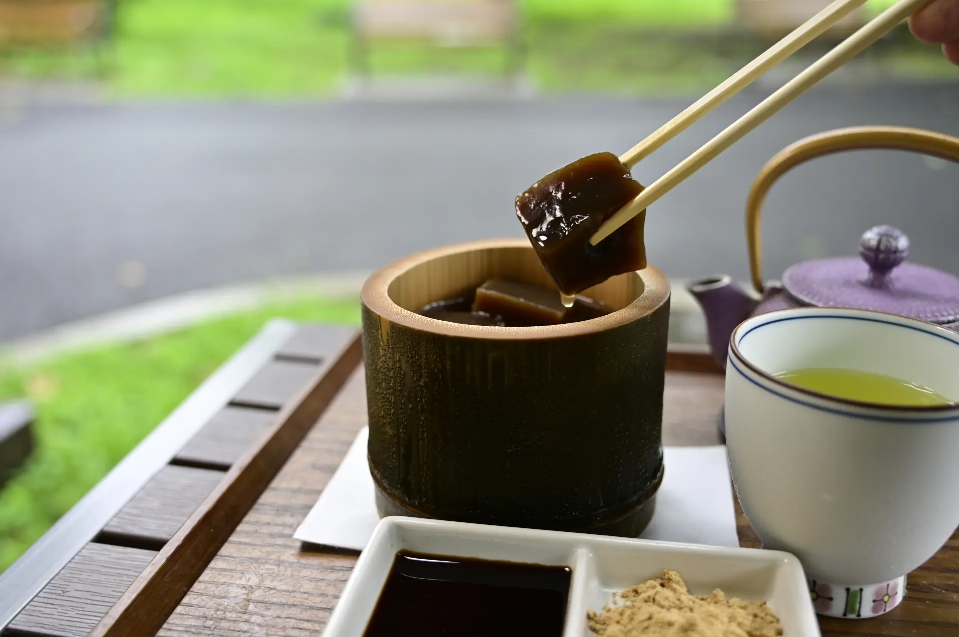 手工蕨饼（黑糖焙茶蕨饼）