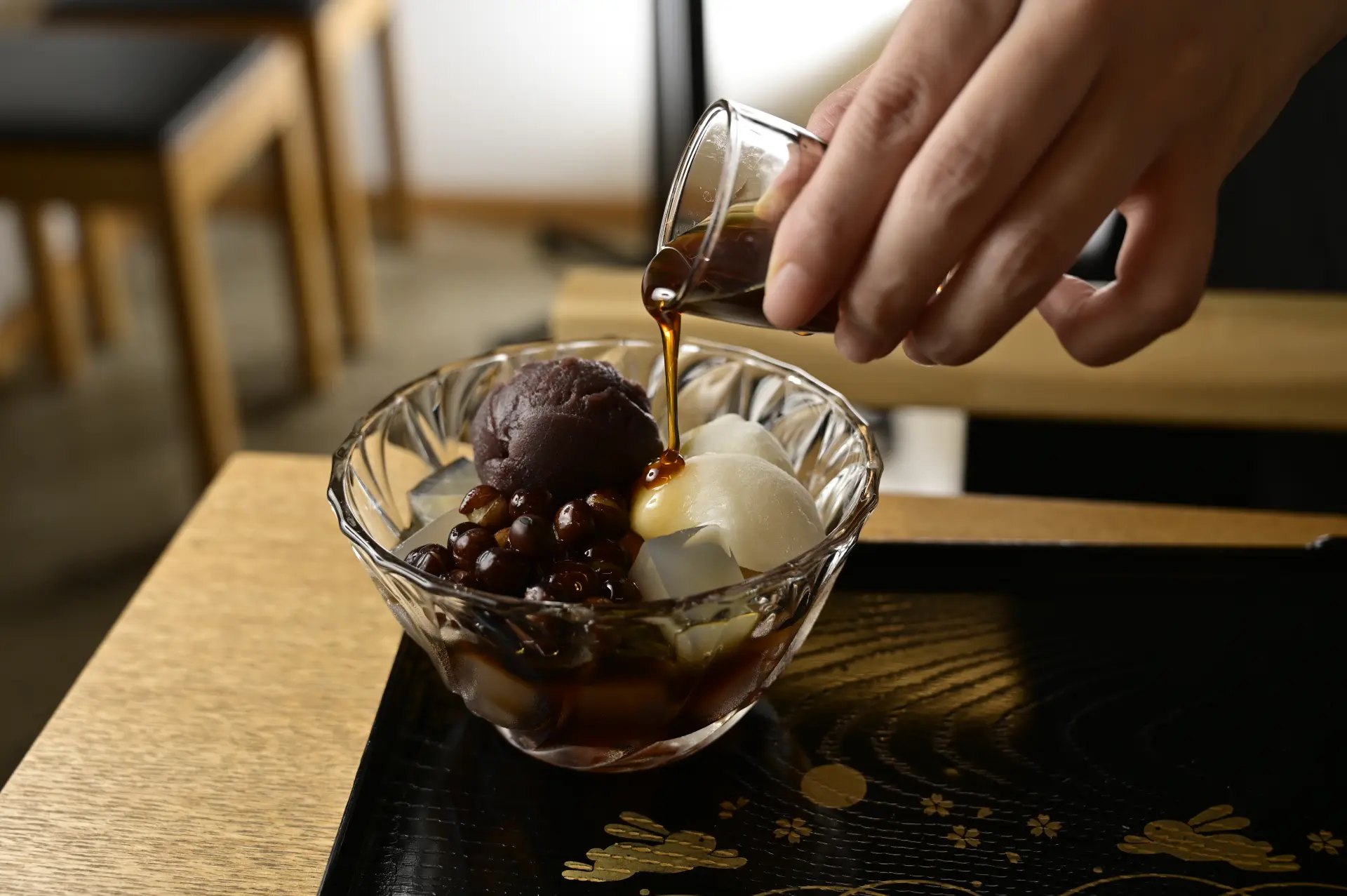 能品味寒天丰富滋味的「红豆沙馅蜜」