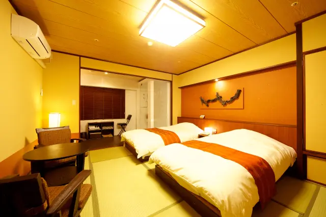 和モダンツインルームもある