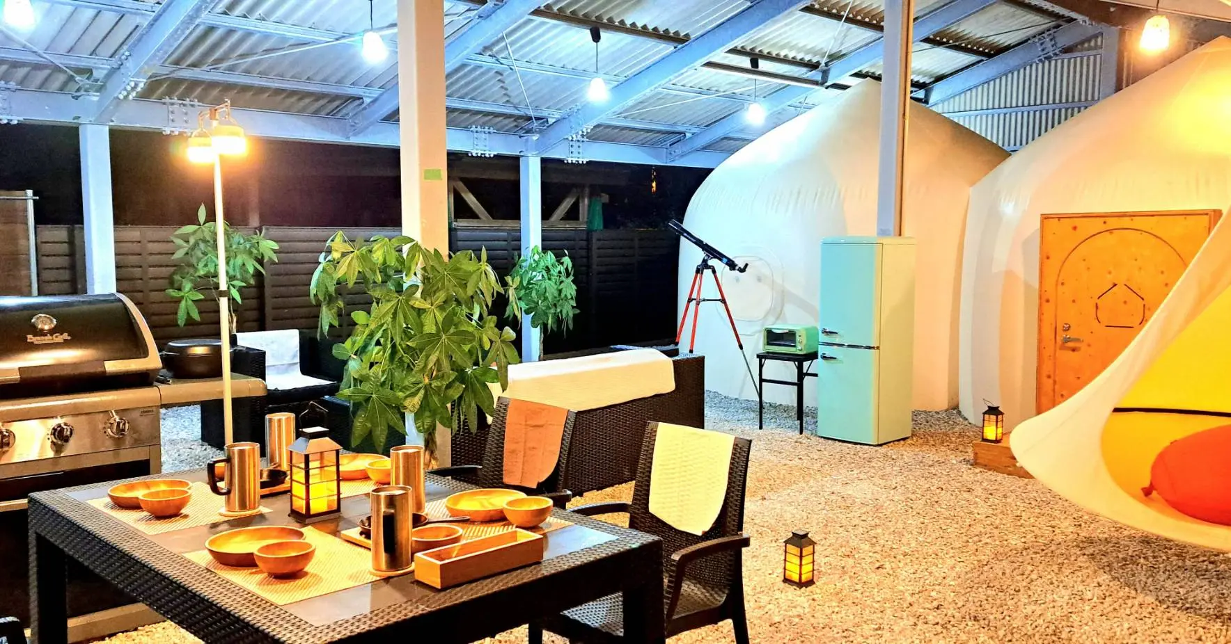 1日1組限定のグランピング施設