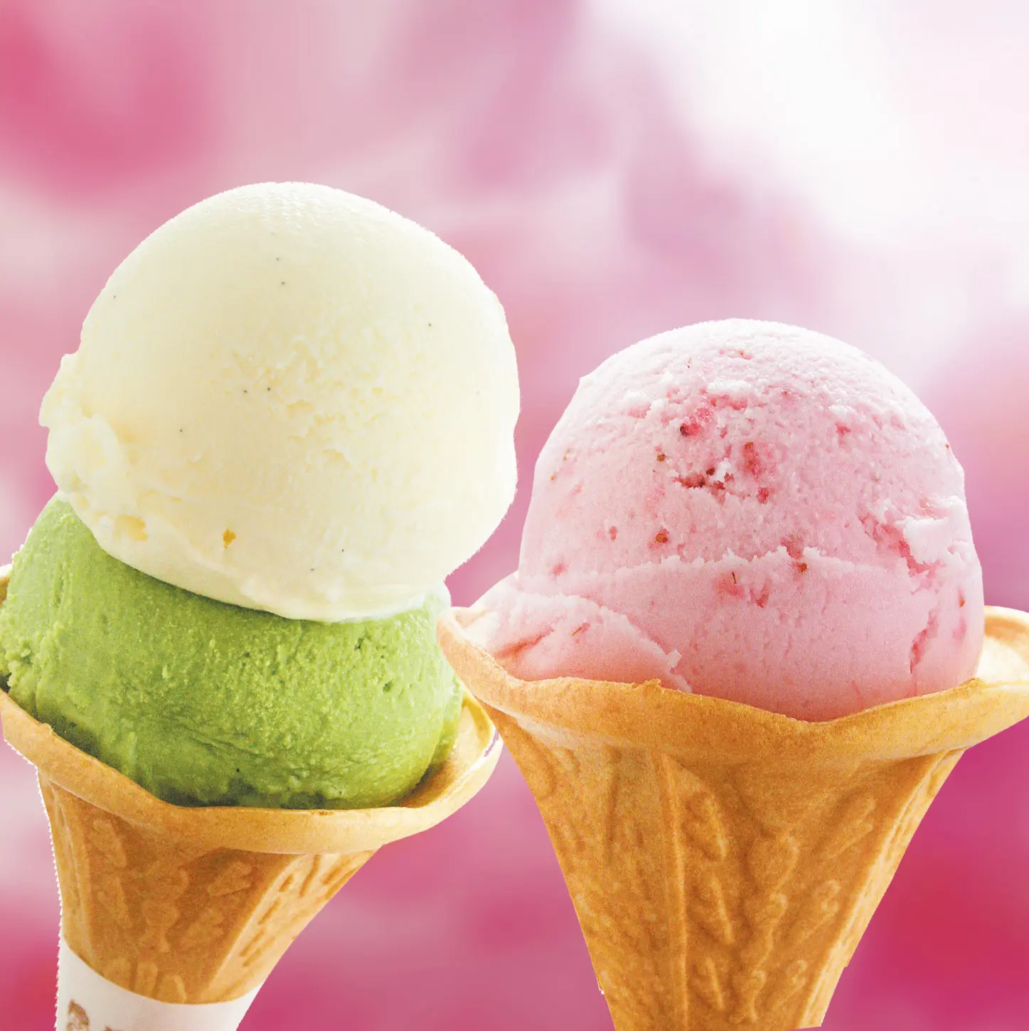 季節ごとに変わるオリジナルのアイスクリーム