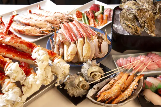 可以享受種類豐富的海鮮
