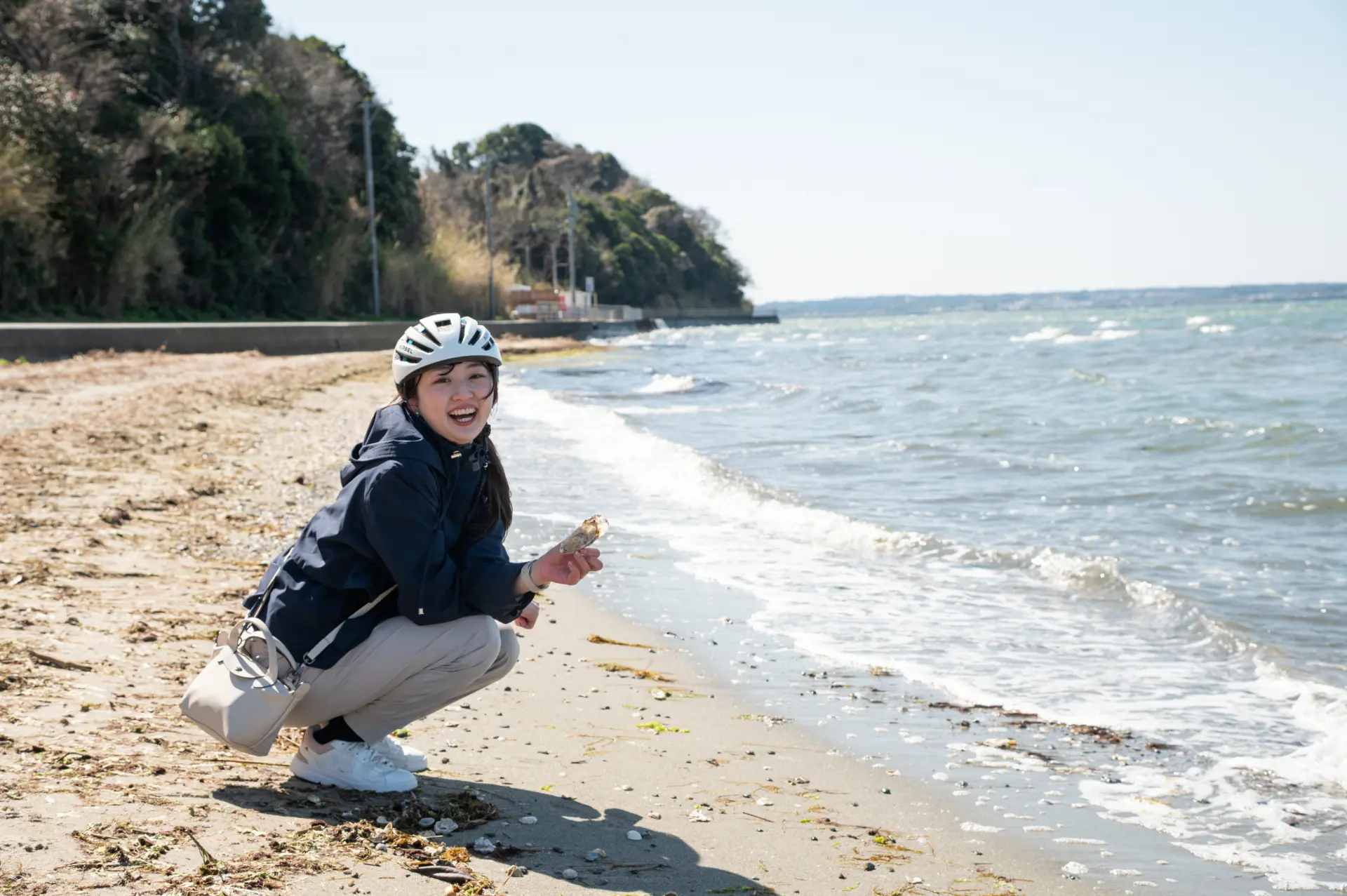 まるで海のような波の音に癒やされて
