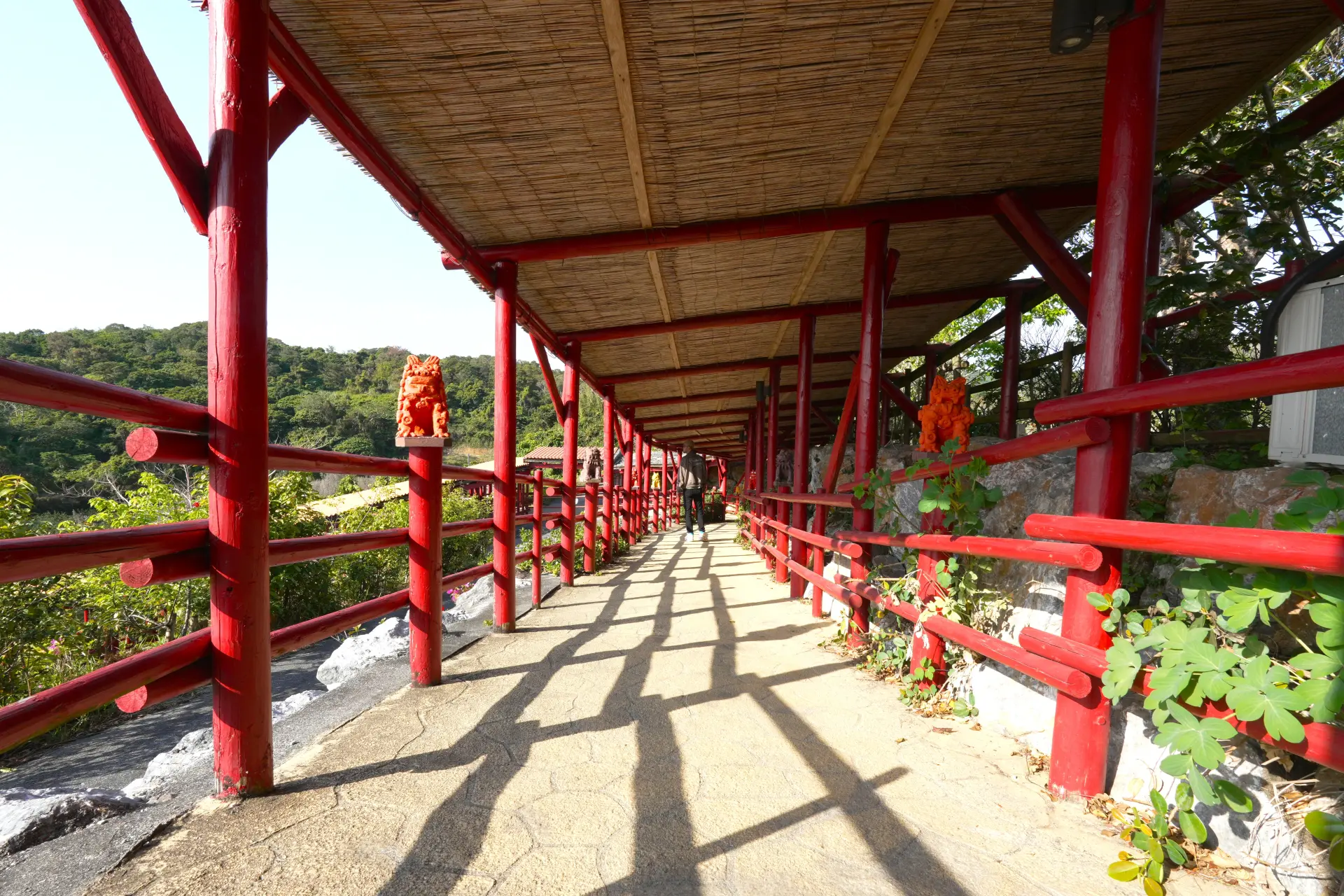 感受瀑布声与森林气息的「Chimujurasa鸟居」