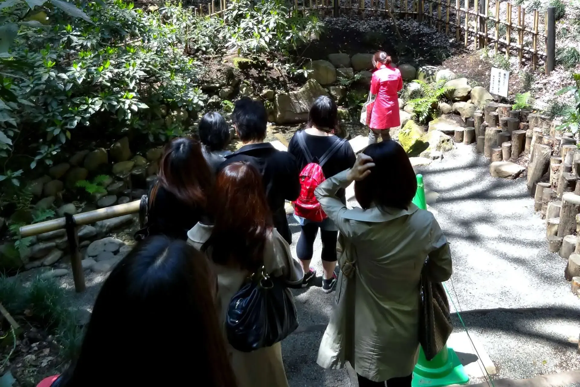 排隊拜訪清正井的遊客