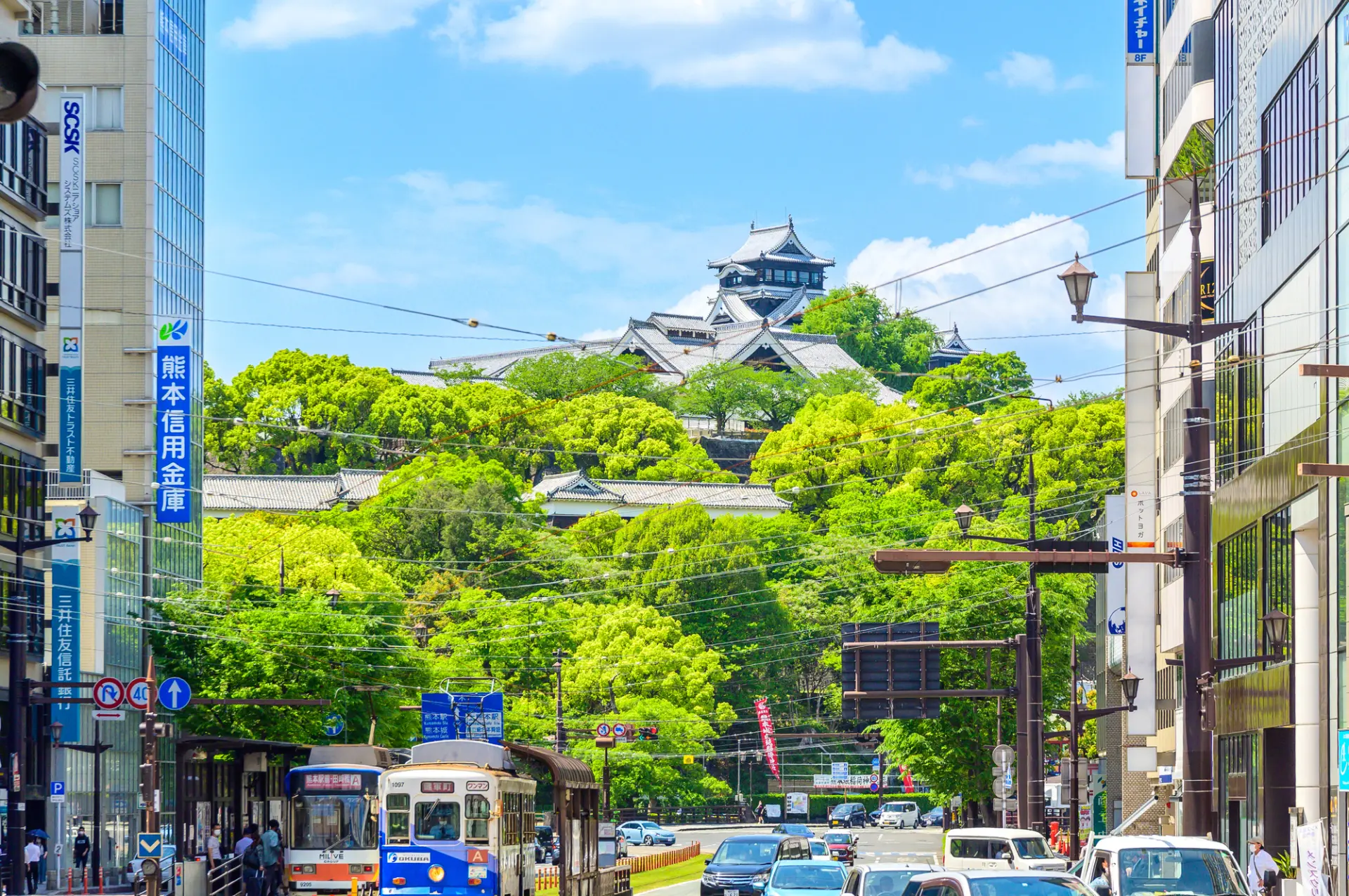 熊本城周辺を中心に楽しむなら「熊本城周遊バス1日乗車券」がお勧め