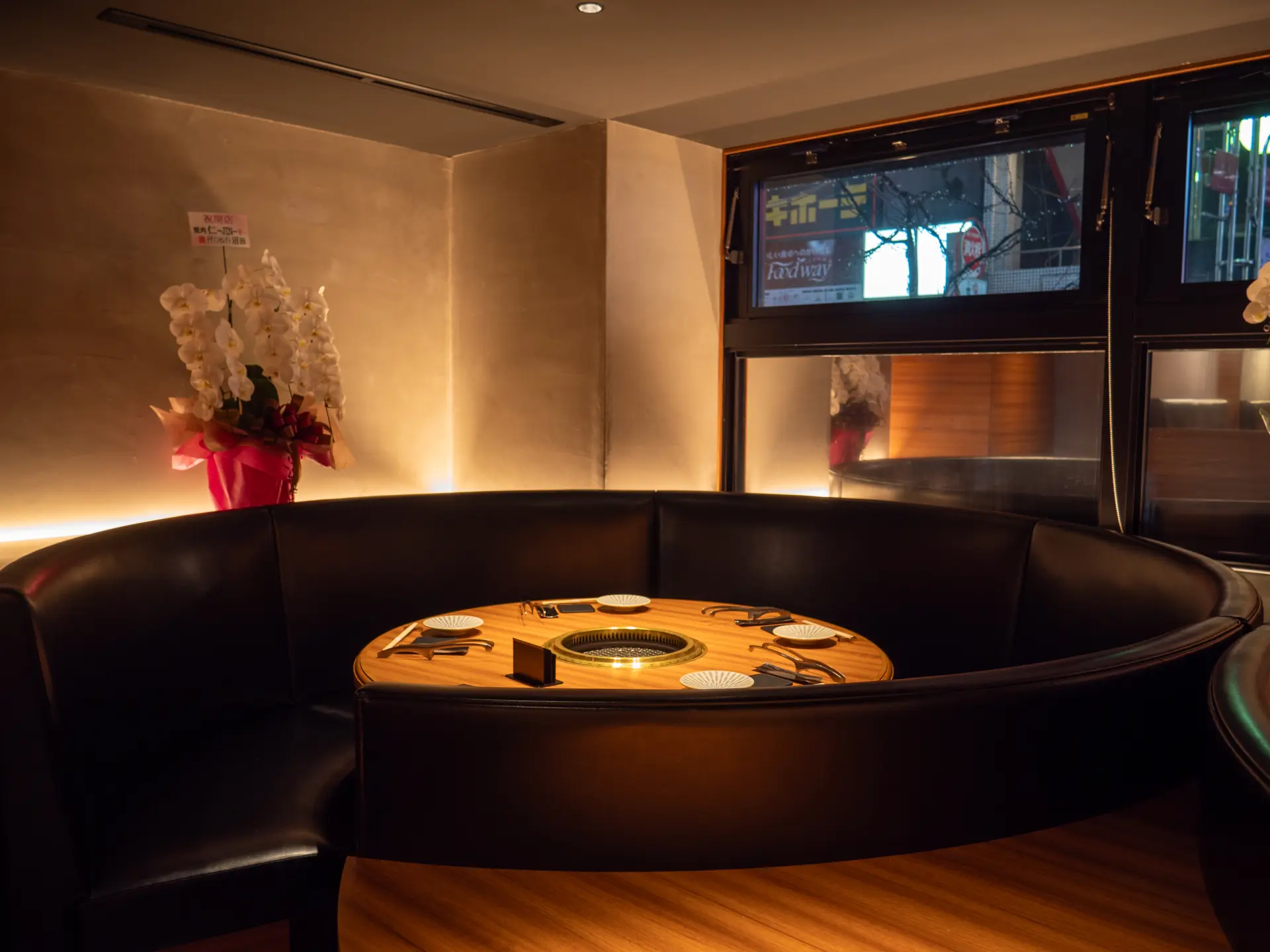 シックな雰囲気のコーナーもある