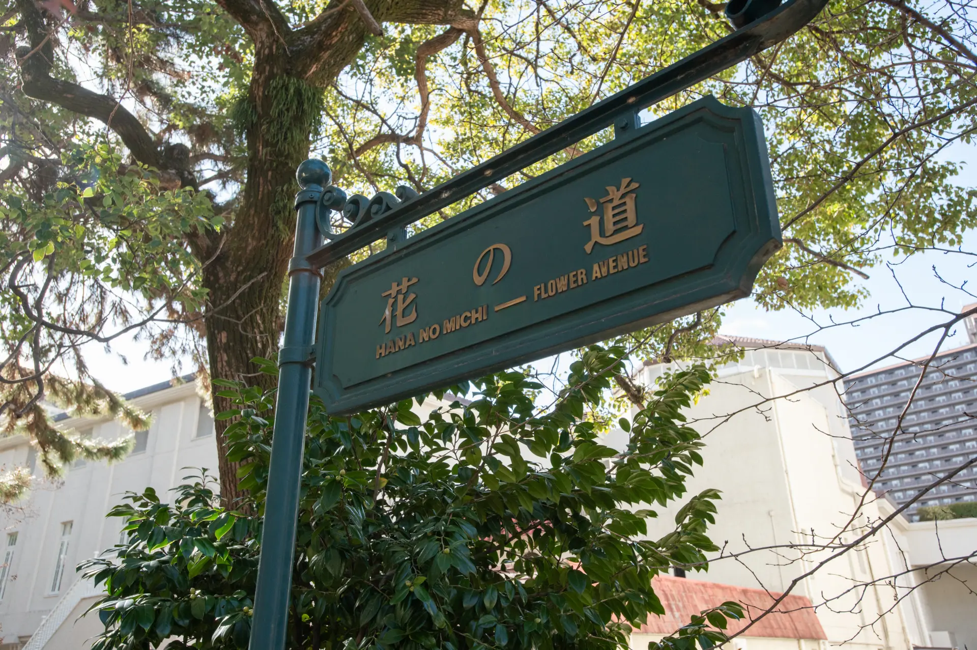 ป้ายสัญลักษณ์ของ Hananomichi