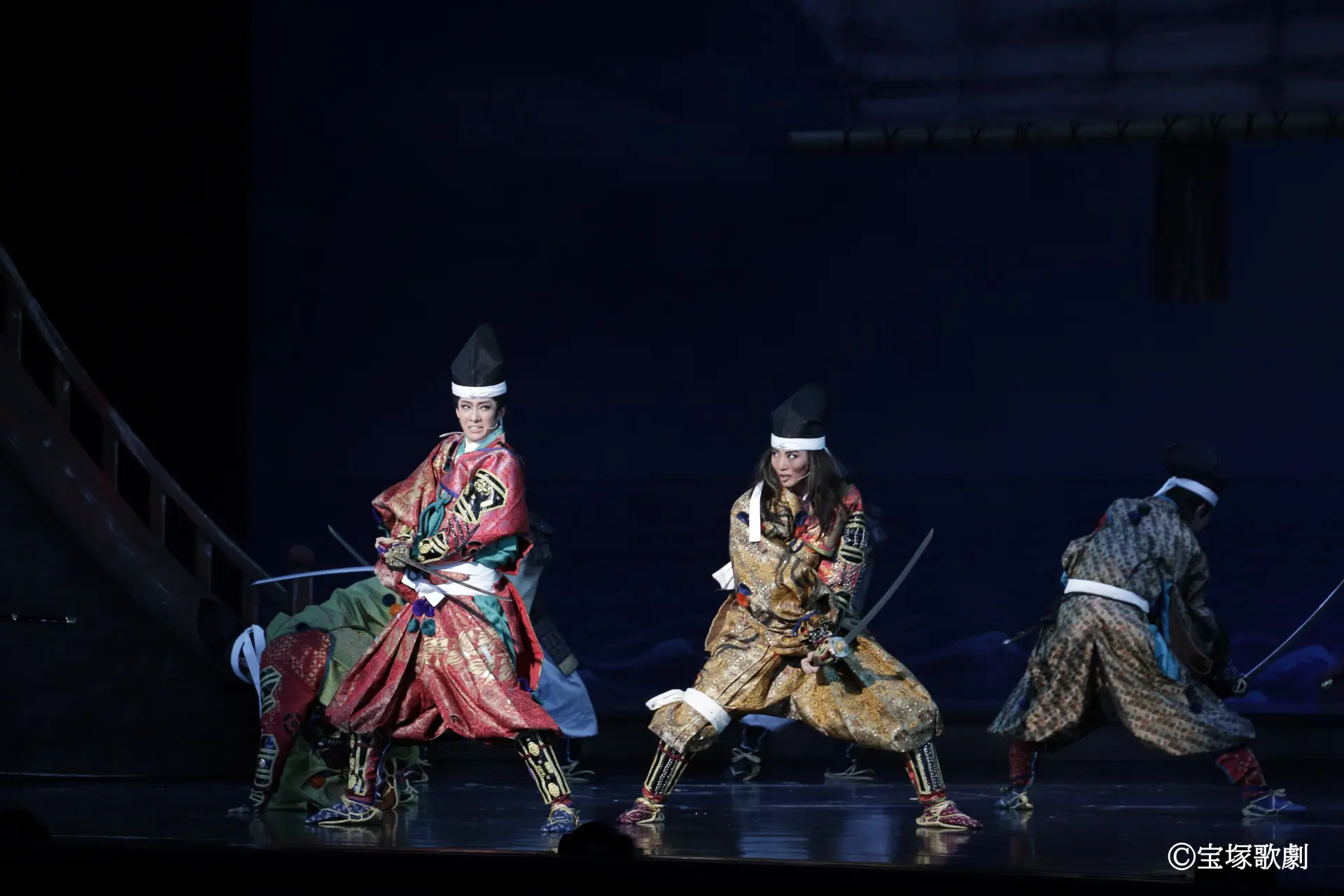 ฉากหนึ่งจากการแสดงเรื่อง "Sogetsusho -Heike Shuenn no Chigiri-"