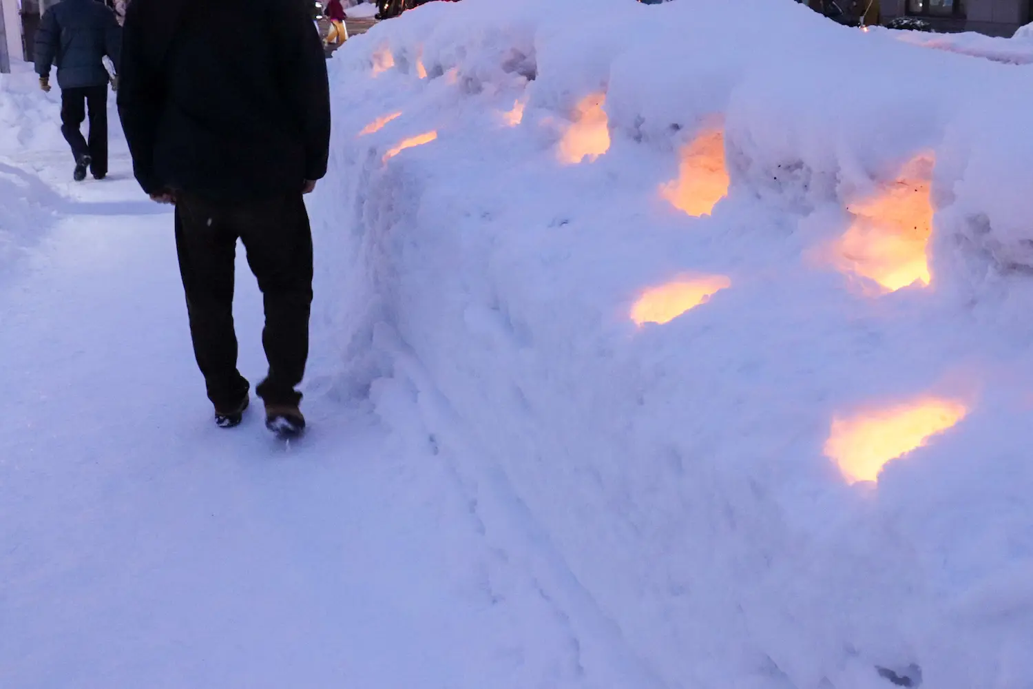 สภาพทางเดินบนหิมะเปลี่ยนแปลงได้ทุกวันตามอุณหภูมิและปริมาณหิมะ จึงควรระวัง