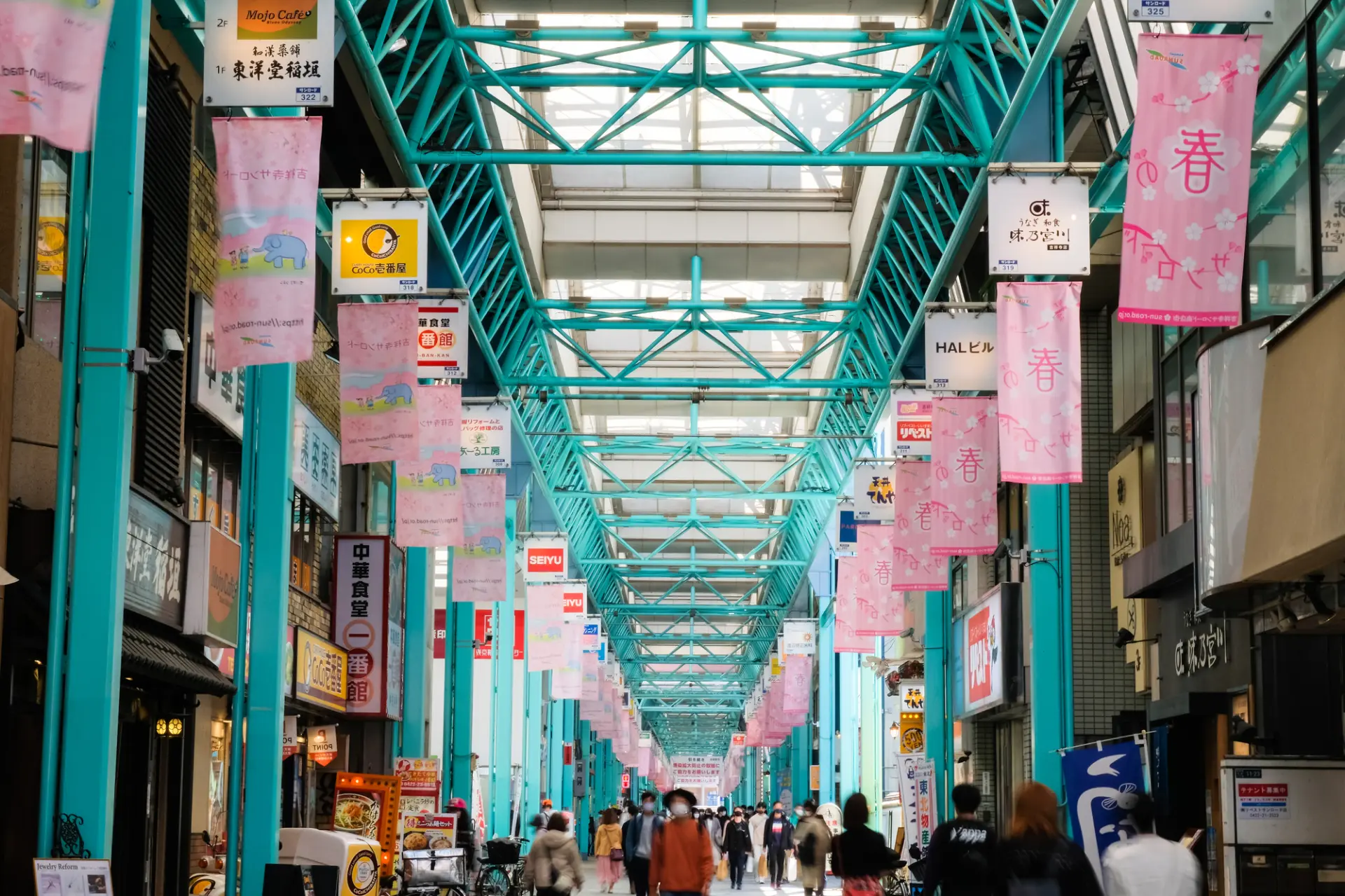 雨の日でも快適に買い物が楽しめる