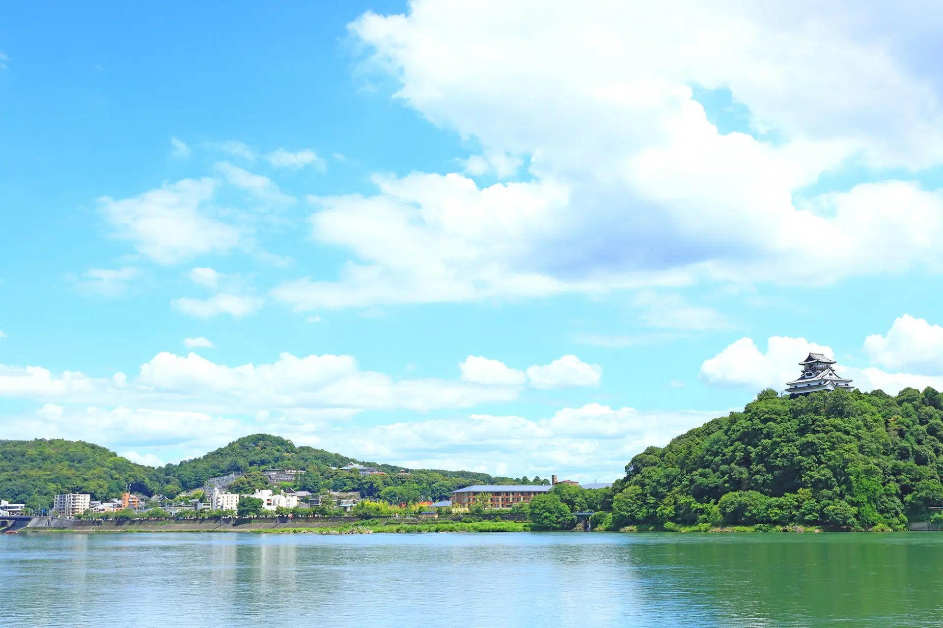 国宝に指定されている天守が勇ましい