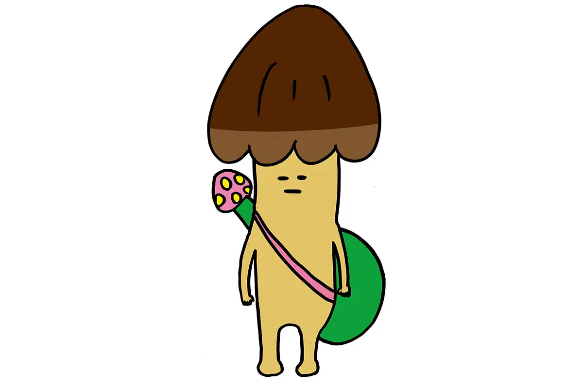 「きのこの山」の公式キャラクター・きの山さん