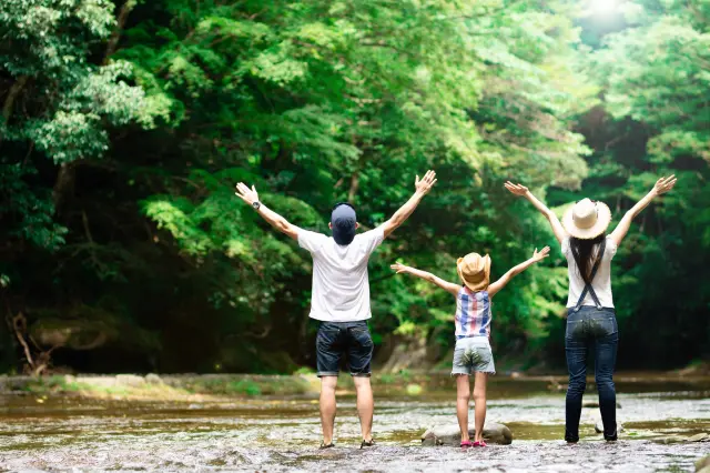 豊かな自然で思いっきり遊べるのも旅の素敵な思い出に