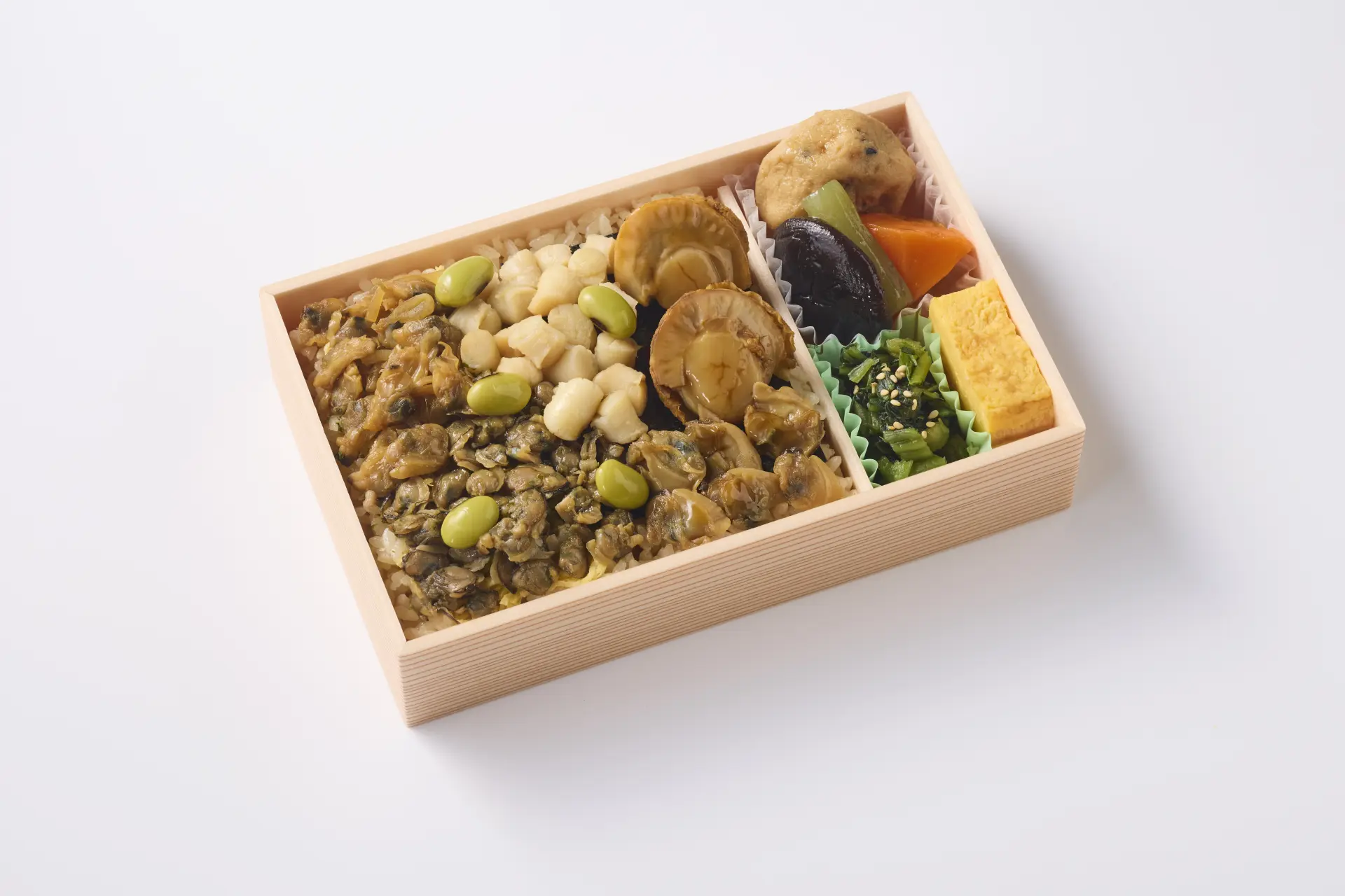 Shellfish rice with both boldness and deep flavor