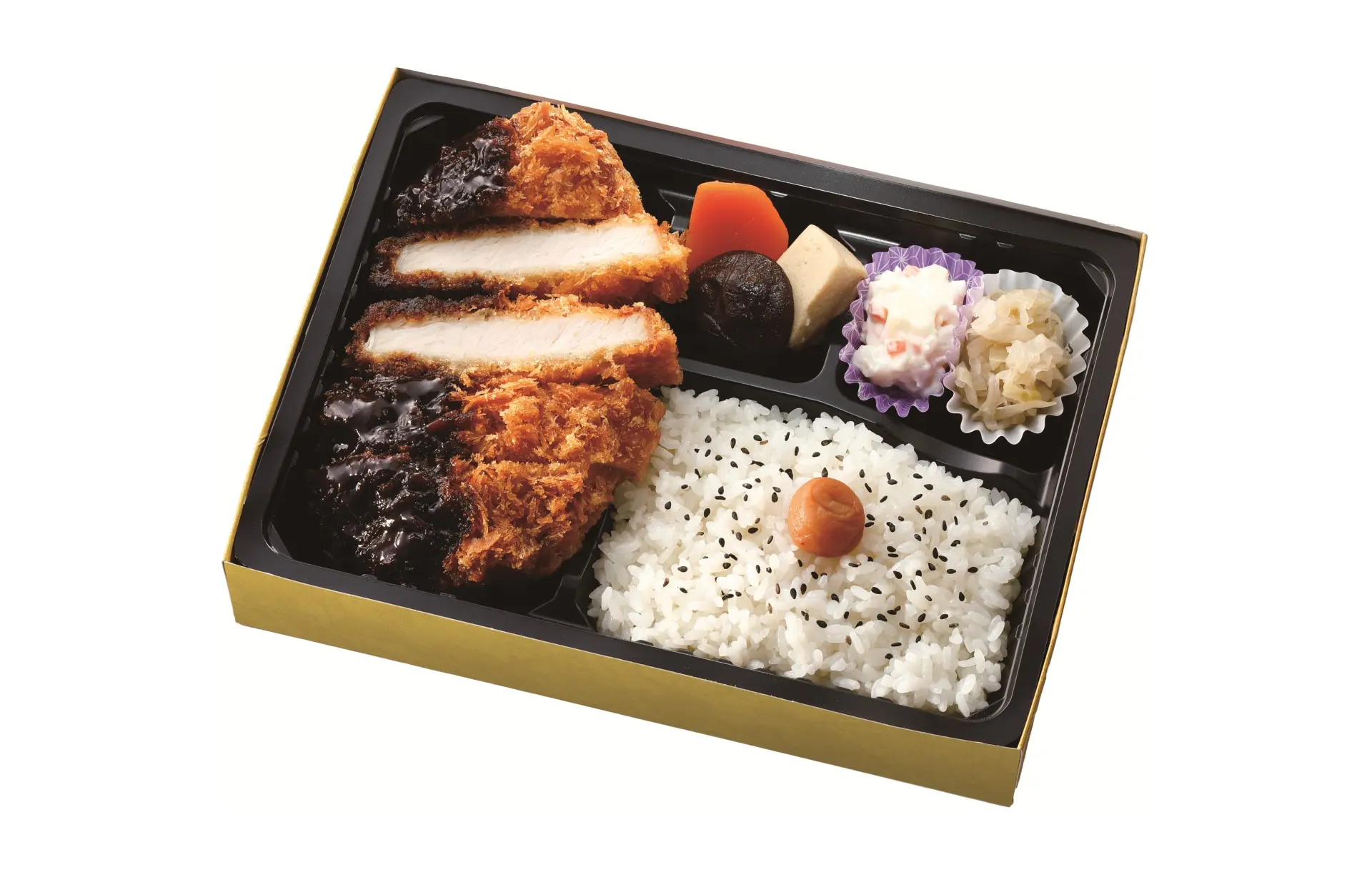 Extra-thick tonkatsu as the star of the dish