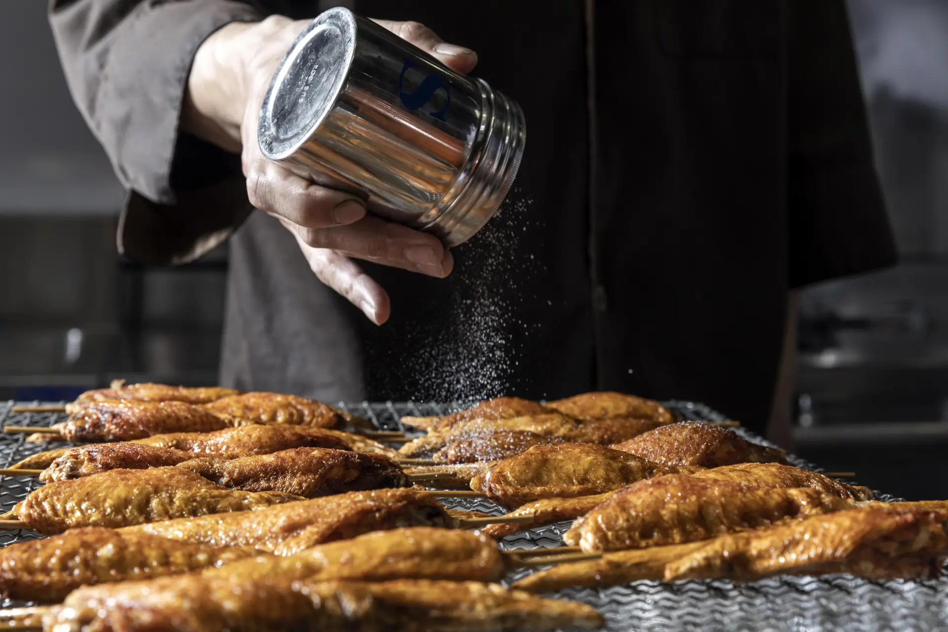 Each piece is carefully seasoned by hand.